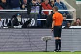 VAR in action at St James' Park (Image: Getty Images)