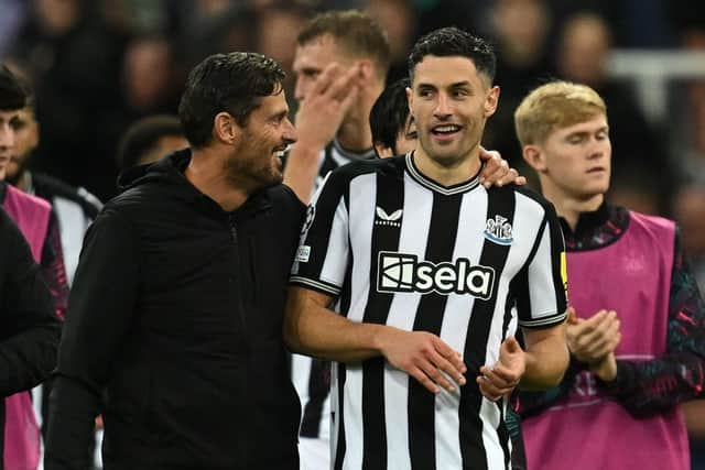 Newcastle United defender Fabian Schar. (Photo by PAUL ELLIS/AFP via Getty Images)