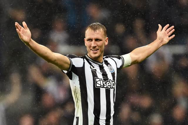 Newcastle United left-back Dan Burn. (Photo by Michael Regan/Getty Images)