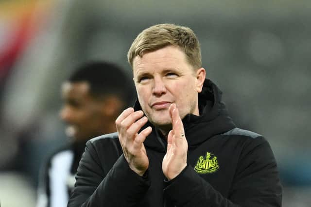 Newcastle United head coach Eddie Howe. (Photo by PAUL ELLIS/AFP via Getty Images)