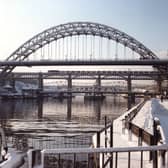 The bridges and Quayside covered in snow in 1980, but will Newcastle look like this on Christmas Day?