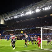 A general view inside the stadium as Sean Longstaff of Newcastle United controls the ball during the Carabao Cup Quarter Final match between Chelsea and Newcastle United. (Photo by Julian Finney/Getty Images)