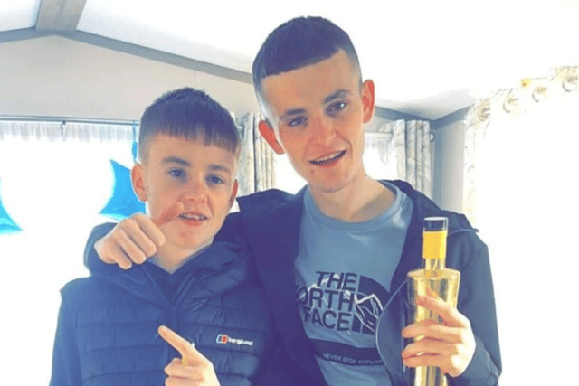 Bradley Lee William Tams with his brother, Callum Taylor Weatherson. Photo: Other 3rd Party.