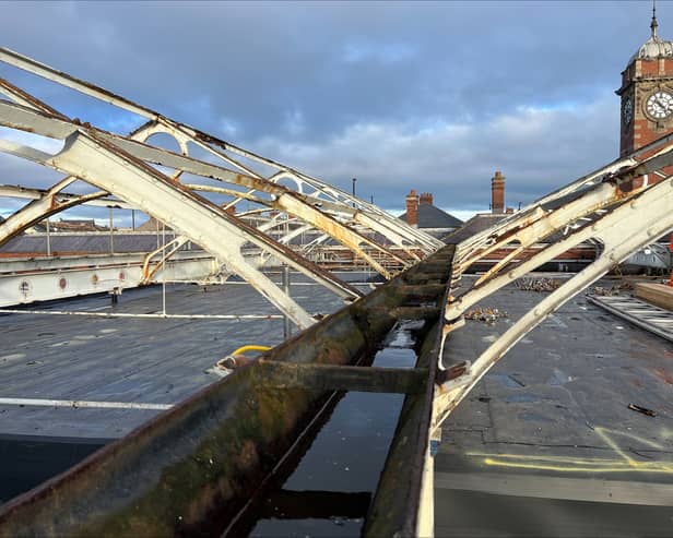 Grit blasting is set to get underway at Whitley Bay Metro station. Photo: Other 3rd Party.