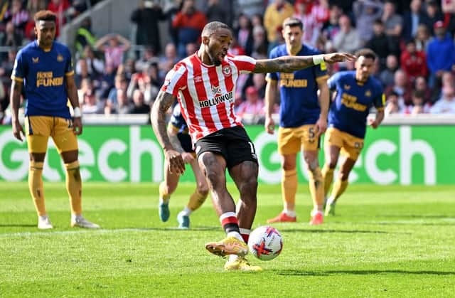 Former Newcastle United striker Ivan Toney could leave Brentford this month. (Photo by GLYN KIRK/AFP via Getty Images)