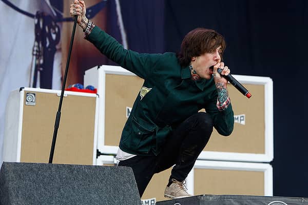 Oli Sykes of Bring Me The Horizon. Cr. Getty Images.