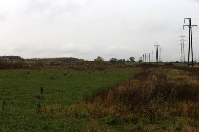 General view of land that could be set aside for housing development in North Tyneside, Killingworth Moor.