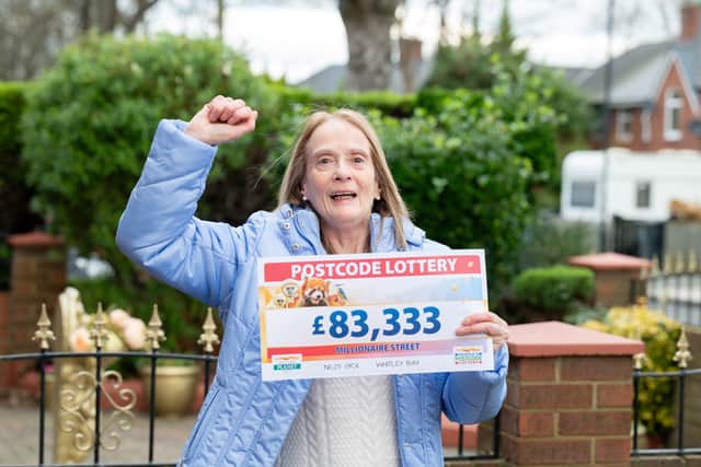 Susan said she entered in the hopes of winning enough money to decorate her staircase. Photo: Postcode Lottery.