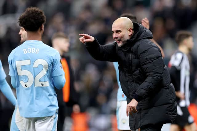 Manchester City manager Pep Guardiola. (Photo by Alex Livesey/Getty Images)