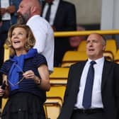 Newcastle United co-owners Amanda Staveley and Mehrdad Ghodoussi alongside CEO Darren Eales.