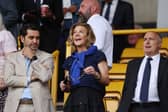 Newcastle United co-owners Amanda Staveley and Mehrdad Ghodoussi alongside CEO Darren Eales.