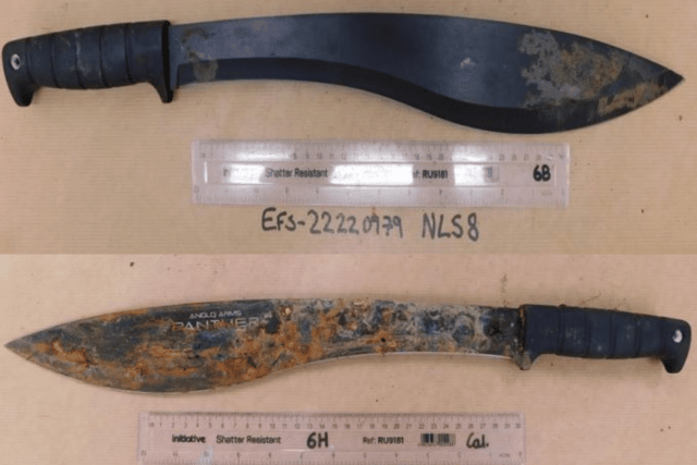 Officers seized a number of weapons during their investigation. Photo: Northumbria Police.