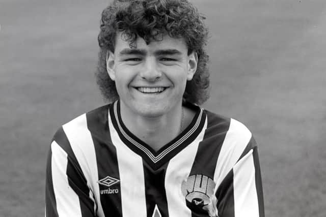 Ian Bogie as a Newcastle United player. (Photo by Danny Brannigan/Hulton Archive)