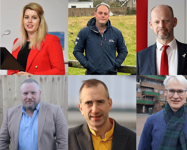 From top left: Kim McGuinness, Guy Renner-Thompson, Jamie Driscoll, Paul Donaghy (bottom left), Aidan King and Andrew Gray. Photo: Local Democracy Reporting Service.