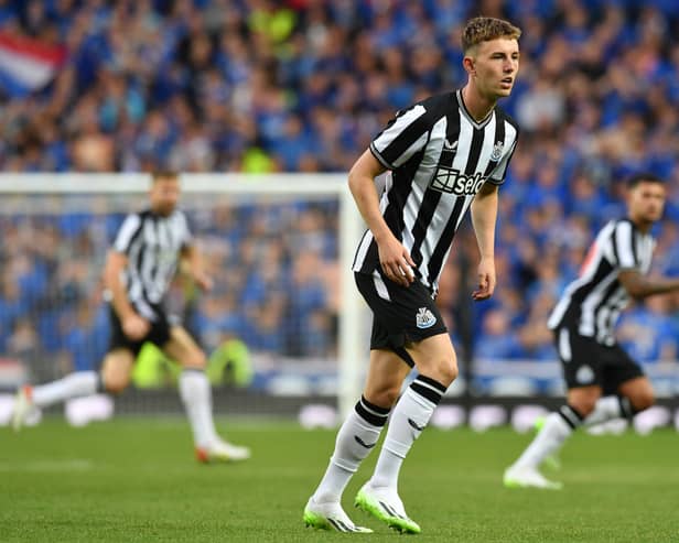 Newcastle United midfielder Joe White. (Photo by Mark Runnacles/Getty Images)