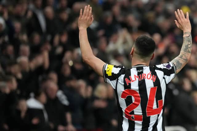 Newcastle United winger Miguel Almiron
