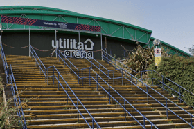 This is how Newcastle's Utilita Arena compares in size to others across the UK. Photo: Google Maps.