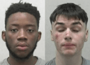  Stephen Manjelo (left) and Cameron Gatherar have both been jailed for a random knife attack in Newcastle city centre. Photo: British Transport Police.