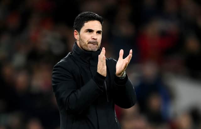Arsenal manager Mikel Arteta. (Photo by Justin Setterfield/Getty Images)