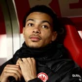 Eintracht Frankfurt striker Hugo Ekitike. (Photo by Leon Kuegeler/Getty Images)