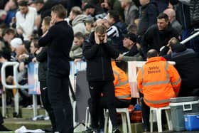 Newcastle United head coach Eddie Howe. (Photo by George Wood/Getty Images)