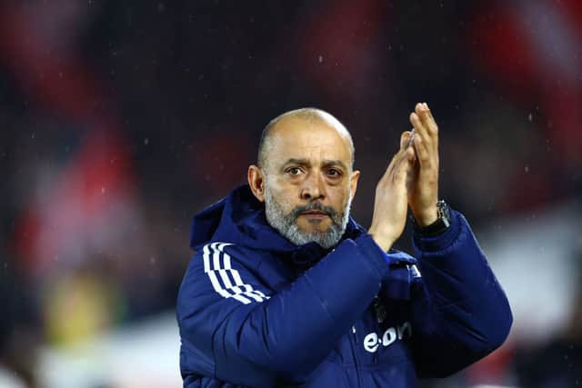 Nottingham Forest manager Nuno Espirito Santo. (Photo by Mark Thompson/Getty Images)