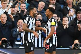 Newcastle United pair Callum Wilson and Jacob Murphy. (Photo by ANDY BUCHANAN/AFP via Getty Images)