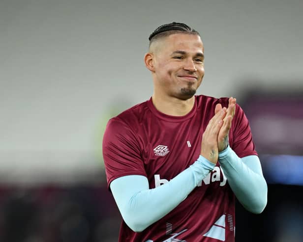 Newcastle United transfer target Kalvin Phillips is on loan at West Ham United for the remainder of the season. (Photo by Justin Setterfield/Getty Images)