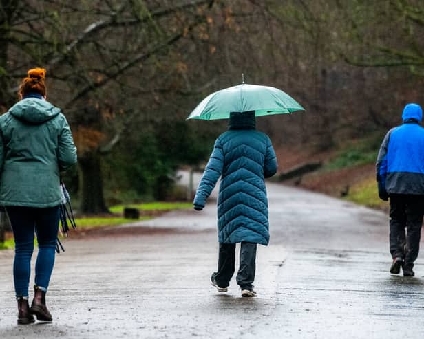A yellow weather warning for heavy rain has been issued across the North East. Picture: James Hardisty
