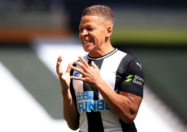 Newcastle United striker Dwight Gayle. (Photo by Owen Humphreys/Pool via Getty Images)