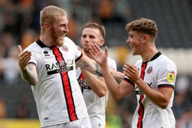 Sheffield United midfielder Oliver Arblaster has attracted transfer interest from Newcastle United and Liverpool. (Photo by Nigel Roddis/Getty Images)