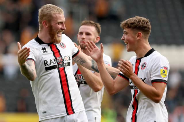 Sheffield United midfielder Oliver Arblaster has attracted transfer interest from Newcastle United and Liverpool. (Photo by Nigel Roddis/Getty Images)