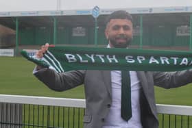 New Blyth Spartans owner Irfan Liaquat (photo Alisha Aye)