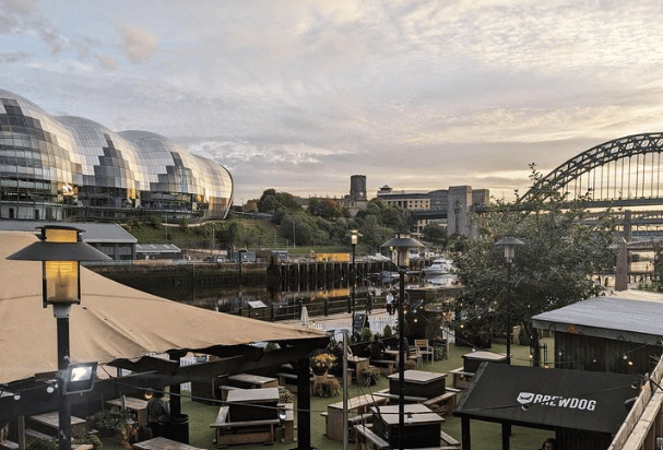 Located on the Quayside, Urban Garden has one of the best views in Newcastle. The bar is run by Brewdog so you can get your hands on some of the most popular beers while gazing at the amazing scenery.