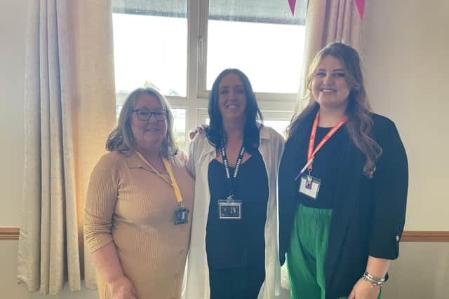 Billy's Lifeline founder Natalie Kirk (centre), with Natalie Rafferty (left) and Ashlee Cummings, who are trustees of the charity,