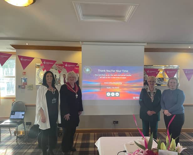 From left: Natalie Kirk, founder of Billy's Lifeline, Cllr Margaret Peacock, Deputy Mayor of South Tyneside, Gladys Hobson, Deputy Mayoress of South Tyneside and Emma Lewell-Buck, MP for South Shields, at the Billy's Lifeline launch event.