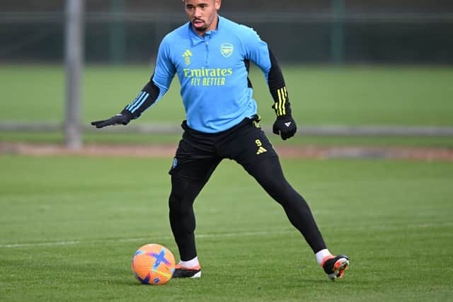 Arsenal striker Gabriel Jesus. (Photo by Stuart MacFarlane/Arsenal FC via Getty Images)