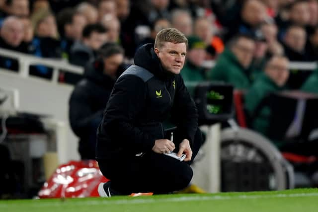 Newcastle United boss Eddie Howe. (Photo by Justin Setterfield/Getty Images)