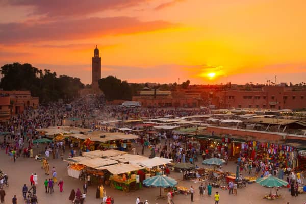 The Morroccan city of Marrakesh is a fascinating place to wander around with its mosques, palaces, gardens and souks.