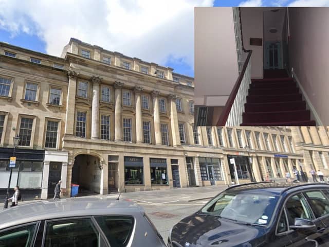 Staff at a Grey Street building claim the site is haunted.