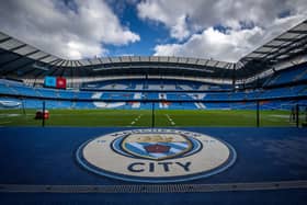  A general view of the Etihad Stadium ahead of the Premier League match between Manchester City and Manchester United. (Photo by Ash Donelon/Manchester United via Getty Images)
