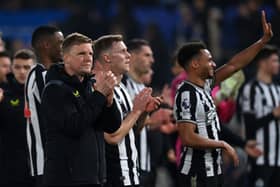 Newcastle United head coach Eddie Howe. (Photo by GLYN KIRK/AFP via Getty Images)