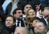 Chairman of Newcastle United, Yasir Al-Rumayyan and Amanda Staveley, Part-Owner of Newcastle United. (Photo by Ian MacNicol/Getty Images)