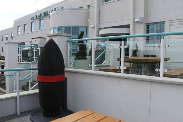 The bomb has returned to pride of place in Tynemouth