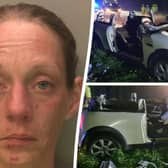 Keisha Barnes, 39, was high on cocaine when she lost control of her Mini Cooper.