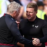 West Ham manager David Moyes (left) and Eddie Howe will go head-to-head at St James' Park