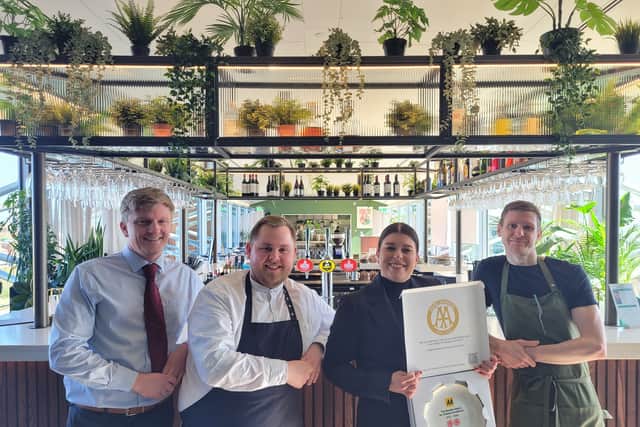 L-R: Paddy Forbes, General Manager. Alex Walker, Head Chef. Hannah Nicholson, Restaurant Manager. Sam Fovargue, Sous Chef.