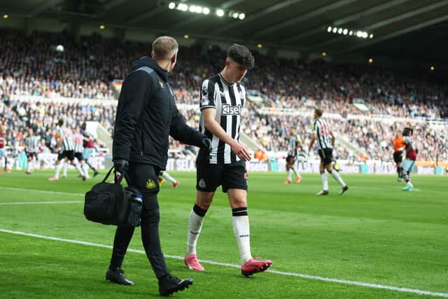 Newcastle United right-back Tino Livramento. (Photo by George Wood/Getty Images)
