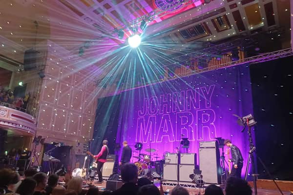 Johnny Marr performs at O2 City Hall Newcastle on the first night of his 2024 UK tour. 