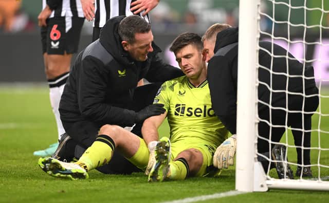 Nick Pope has not played since injuring his shoulder against Manchester United in December
